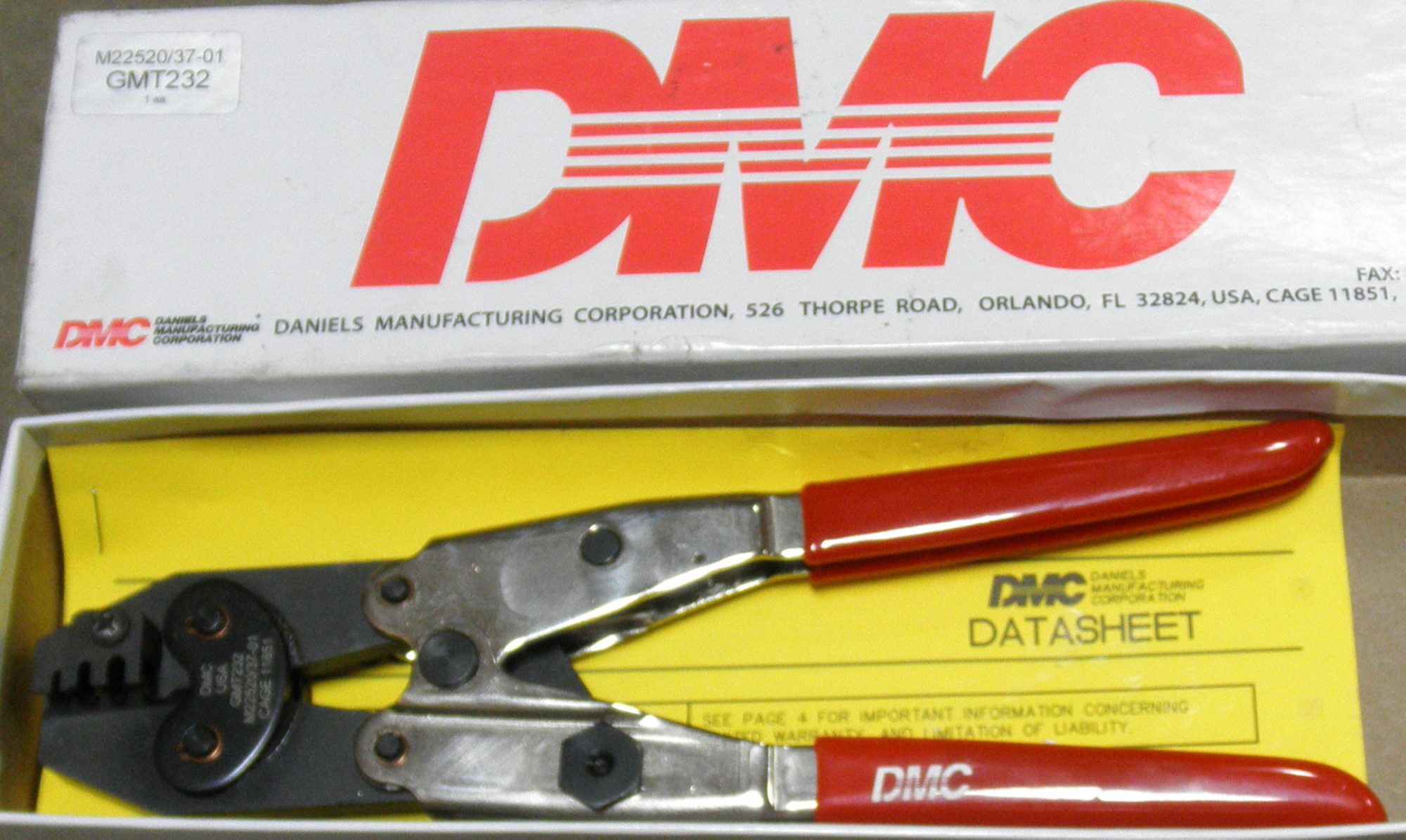 Daniels DMC GMT232 Crimp Tool Crimper 