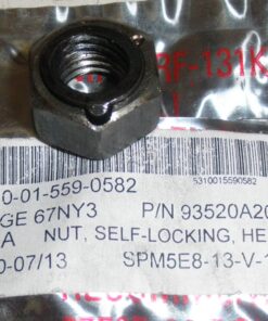 New, Pack of 5, 5310-01-559-0582, Nut; Self-Locking, Hexagon, 93520A205, Force Protection Industries, FPI, R2B6