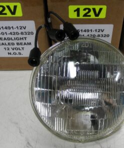 NEW, 6240-01-420-8320, Military 12V Headlight, 2HE692, 8741491-12V, FMTV, LMTV, M1070, 7" Round, Packard Leads, HETS, 874149-1, TACOM, US Army Tank and Automotive Command,  R5B4