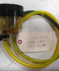 Used, 4330-01-599-3979, Genuine CAT Fuel Water Separator Bowl, 343-5527, Sediment Bowl, OEM Caterpillar, 3435527, 2705320, 270-5320