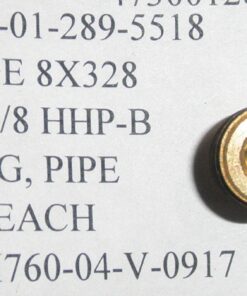 New, 4730-01-289-5518, Parker-Hannifin, 1/8 HHP-B, 1/8-27 NPTF, Brass Pipe and Port Plug, Socket Hex Head, 1/8HHP-B, EWS1E