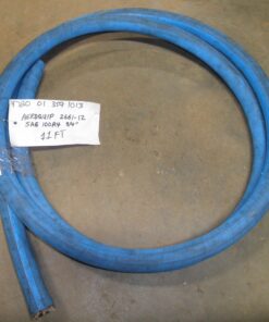 New, 4720-01-359-1013, Aeroquip Suction Hose, 2661-12, 3/4 ID, 11' Length, 28.0 Torr Vacuum, Blue, 300psi,  spiral wire, Outer jacket is a little dirty from shipping and storage.  R5C2
