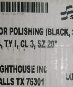 Box of 5, 20" Black Floor Polishing / Stripping Pads, 7910-00-820-9912, 00-P-0040, C34-20IN, 2WH3C