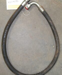 Used; no tears or cuts, removed from a good running machine, Oil cooler to control valve, -12 hose 55-1/2" long, L4A6 End