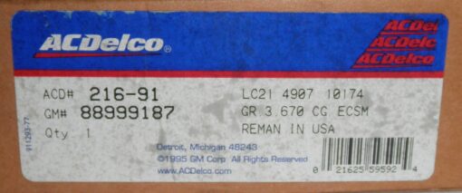  Genuine GM, ACDelco, ECM, Ignition Control Module, OEM Manufacturer Refurbished, 88999187, 2920-01-385-6704, 216-91, Modulator Assembly, NO CORE CHARGE, L4A5