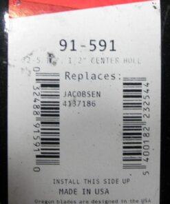New, 91-591, Genuine Oregon Blade, Made In USA, Jacobsen, 4124087, 4137186, L5B3