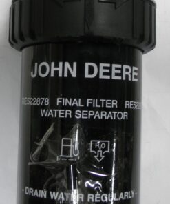 RE525802, Genuine John Deere, Fuel Filter Assembly, Head, RE522878, Filter, BRAND NEW in BOX Broken Drain Plug; will need to reuse your old drain plug, 2910-01-567-1477, Filter Body; Fluid, 624KR, PRS2N