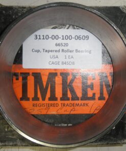 New, NIB, 3110-00-100-0609, Cup; Tapered Roller Bearing, US Army Tank and Automotive Command, TACOM, FMTV, 706931, 66520, 178840, 675259, 304252C1, L2A10