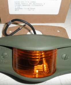 NEW, Amber Side Marker, Clearance Light, 6220-00-113-0986, MS35423-3, General Motor 928705, 12V, can be converted to 24V by changing bulb, MTVT, 5-Ton, HET, M1070, L1C7