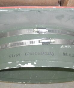 NOS, 4130-01-349-8564,  Duct Adapter, USMC Rigid Wall Shelter, General Dynamics, 82A5050A0338, Square to Round, approx 17x17 square to 12" round, 3/16" aluminum flange, 11-1/2" OD round hub, Artillery Maintenance Shelter, HVAC, T2