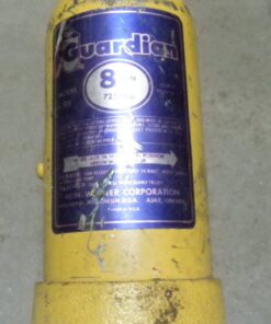 USED, 8-Ton Bottle Jack, US Army surplus, Guardian Model 98, Made in USA by Hein Werner, USA, 9"-18", No Handle, working condition, R1C1