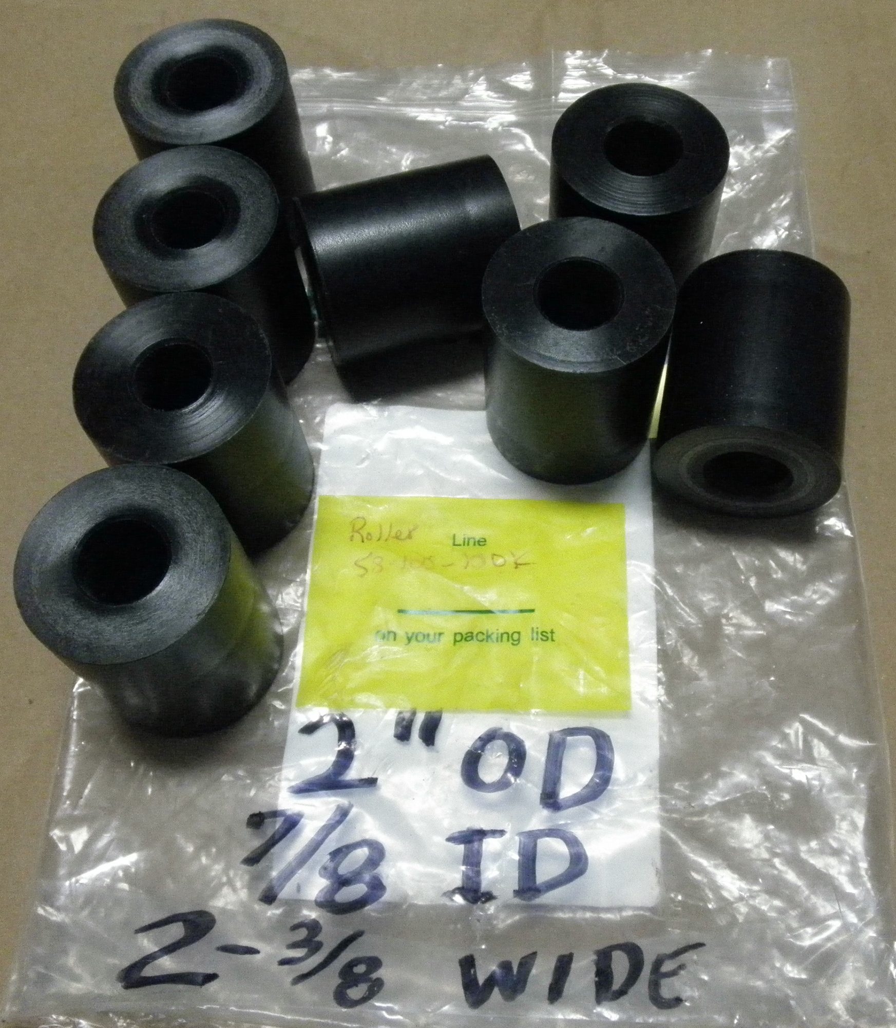 Unbranded/Generic 1-3/8" OAL x 1" ID Brass Spacer Bushing 30-1741-002 Lot of 2 