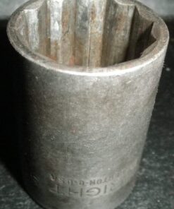 1-1/16" Impact Socket, 3/4 Drive, 12Pt., Wright Tools USA, S-334, US Army, 334, Made in USA, Used; very little wear, a little dirty,  GTBD15