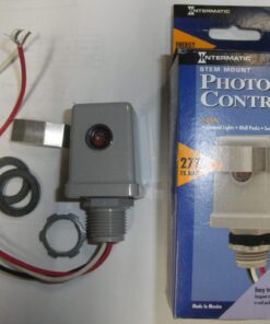 Photo Control Cell, Security Light Sensor, Intermatic, K4133, 277VAC 15A, Stem Mount, UL CSA Approved, NIB, NEW, L1C5