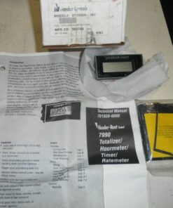 New, NOS, NIB, 0799008-101, Flex 7990, Totalizer, Hourmeter, Timer, Danaher Controls, Veeder-Root, 7990, Technical Manual 701930-0000, includes labels and hardware kit, Flex Totalizer/Hourmeter/Timer, 6645-01-528-5220, L1B9