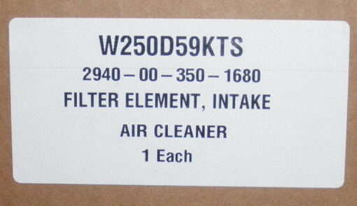 Lid is not glued to filter element. See Photos. W250D59KTS, Air Filter, 2940-01-350-1680, Oshkosh, 8x8, 2GE894, M1070, HET, HEMTT, PLS, W-250D59XC, W-250D59S, W250D59KTSSWP, W-250D59A, M1075, M1142, M1158, M1120, 1WH4C