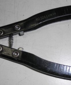 5120-00-611-7525, NOS; light oxidation from damp storage; unused, Battery Clamp Pliers, Spreader Reamer, K-D Tools 204, Pliers type tool, 7-1/2 in. nom O/a length, 90 degree offset, serrated head for spreading and reaming cable clamps, various styles, EWS1D