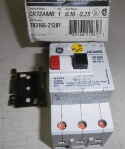 NOS, CR72AMB, GE, Manual Motor Controller, .15-.25 Amp, Germany, 783166212813, 783166-21281, L1C9