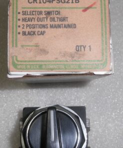 CR104PSG21B, GE Switch, 5930-01-274-5189, Oiltight, 2 Position Rotary Switch, Made in USA, New Old Stock, New, L1C3