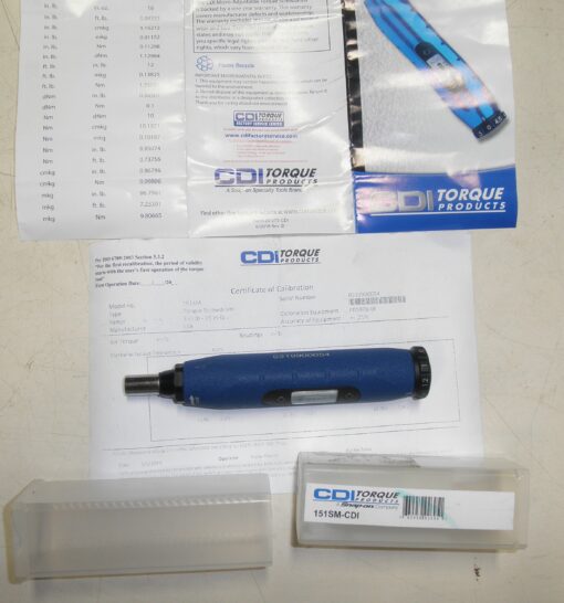 151SM, CDI Torque Screwdriver, Torque Bit Driver, Torque Wrench, 5120-01-509-0882, 5120-01-524-8948, Selling as used, open box; no engraving or wear is present, USN surplus; AN/WSN-7, L1B7
