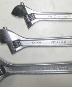 3 Pc. Adjustable Wrench Set, Made in USA, Crescent, Proto, 8" 10" 12", New Old Stock; never used, L1B3