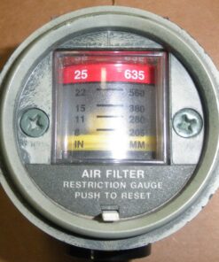 Used, 2940-01-372-1541, FMTV Air Filter Restriction Gauge, U.S. Army, 12378665, TACOM, Indicator; Filter Warning, FMTV, LMTV, MTV, 19207-12378665