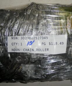 NEW, ASA50-2, 10' Length Double Row Roller Chain, 3020-00-252-7349, 50-2 with Master Link, A220202, D0UBLE140X3-8, RC50-2, L1B5