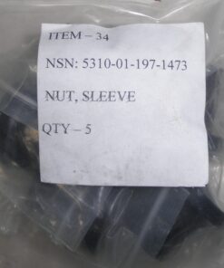 New, Qty. 5, 88-22841, 88-21112, Sleeve Nut, 5310-01-197-1473, A3816, TQG, Tactical Quiet Family Generator, 3kW, 10kW, 15kW, 30kW, 60kW, 100kW, 200kW, Fuel Tank Well Nut, L1C7