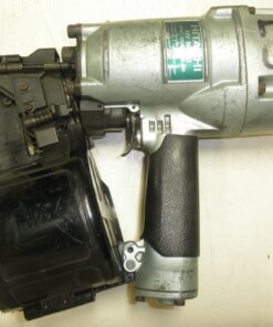 Used Hitachi NV83A2 Coil Nailer, 3-1/4 coil nailer, Hitachi nail gun, These have been tested here and plunger works correctly, not leaking. No nails. 1WH1C