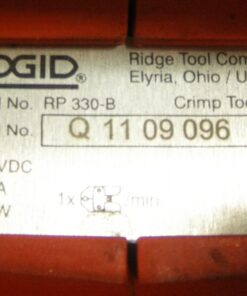 Used RP330, Ridgid Press Crimp Tool, RP330-B, Tool Only, 18V Crimper