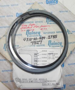 New Old Stock, light oxidation, OEM Quincy Piston Ring Set, 5 Piece Set, Quincy Compressor, 4310-00-484-2735, 7527, Quincy Ring Set, Ring Set; Piston, HIPACS, LOPACS, DLSS, 70-C-0079, STA Air, 2022-1147-01, Colt Industries, Coltec, L3B5