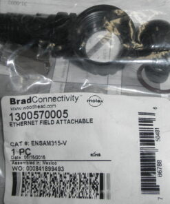 New in bag, ENSAM315-V, 1300570005, Ethernet Field Attachable End, Enet Conn Cordset, 786788504816, 5935-01-A23-7820, Molex, BRADconnectivity, Woodhead, Connector Telephone and Telecom, L1B9