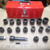 Used, 1" Drive Impact Socket Set,  18 Pc. Proto Professional Socket Set, Made in USA, ASME B107.2, GGG-W-660