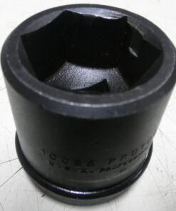 Lightly used; one flat has a scrape visible in second photo, 1-5/8" Impact Socket, 1" Drive Socket, J10026, 10026, Proto Professional, Made in USA, 6 Pt. Socket, Fits IM523, IM523A, ASME B107.2, 5130-00-221-8023, 002218023, L1C7