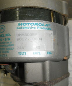 NOS, 2920-00-402-8222, Made in USA, Motorola 8MH3005F, 24v35a Alternator, 0R3653, 8L5006, 2N6398, 8MH3005F, 10-131, 70D44422C02, Generator; Engine Accessory, Alternator; Charging; GP, Marine, L5B3