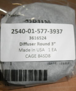 New, 2540-01-577-3937, Diffuser; 3" Round, 3616524, Diffuser; Air; Vehicular Heating And Ventilating, 3" Round Vent, C6D4