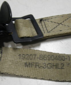 New, PAIR of tiedown straps, Desert Sand tie downs, 1" x 57" Nylon Strap with Spring Clamp, 5340-01-556-3957, Strap; Webbing, 3686700C1L, 3113680C91L, 8690480-1, 3686700C1, TACOM 19207-8690480-1, 19207-8690480-1, Jerry Can Straps, MIL-W-27265 Class R Nylon, MS51929-2, MS51929 Tourniquet Clamp, C6D1