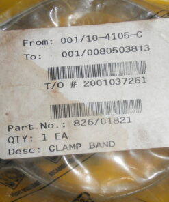 New, NOS, 826/01821, OEM JCB Clamp Band, 82601821, Made in UK, J.C. Bamford Clamp, WRD21
