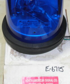 NEW, 120VAC Revolving Blue Light, NASIG TR2-ACB, Permanent Mount Safety Light, North American Signal Co, Made in USA, EWS1E