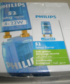 New, Box of 25 S2 Safety Starter, Philips S2, 4-22W Fluorescent Tubes TL, Fluorescent Lamp Starter, L3B9
