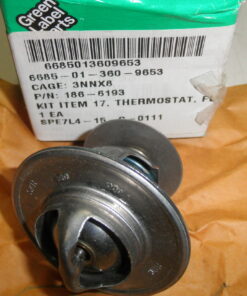 New, 186-6193 New Onan Thermostat,  6685-01-360-9653, MEP-813A, PU-669/AG, gasket not included, L1B7