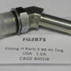 New FG2873, Fitting Hose Barb x -8 45°, WRD1