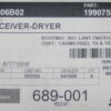 New OEM 1990758C2, 4440-01-501-8446, 1990758C2 Receiver-Drier, HMEE-III Backhoe Loader, Drier; Air-Gas; Desiccant, Made in USA, L5A6