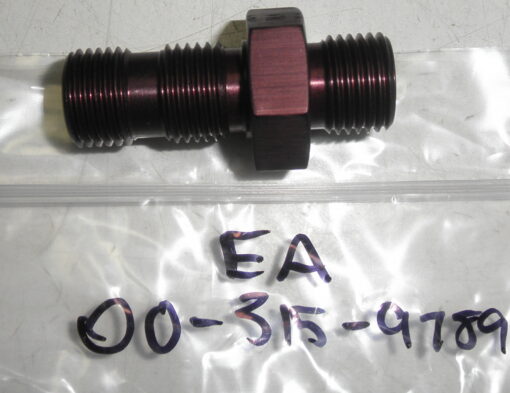 New, 4730-00-315-9789, MS21924W6, AS18280, AS21924, 3110169, Adapter; Straight; Tube To Boss, L2A8A
