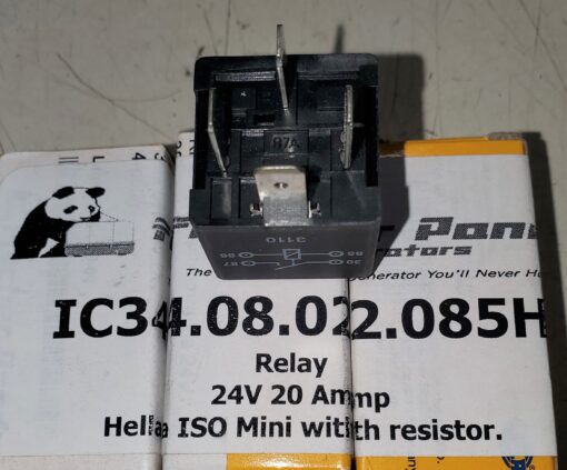 5945-12-382-5627 Fischer Panda Generator 24V20A Relay 5945-12-382-5627 IC340802085H 4RA933332-111 Hella ISO Mini with Resistor WRD20