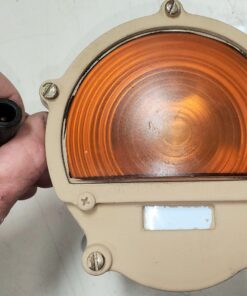 Used 3-Wire Military Turn Signal Marker Amber Light Metal Housing Used; surplus. We have not tested these. Selling as parts, as-is, no returns.  Housing is metal. L2A6