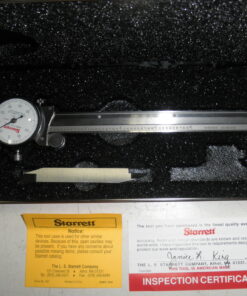 Precision measuring tool appears completely unused; boxes marked and labelled. SEE ALL PHOTOS PLEASE. Caliper itself will have calibration labels and possible engraving. SEE ALL PHOTOS PLEASE. Offset jaw; 3-1/2 in. adjustable jaw, extends 5/8 in. longer than sliding jaw.120JZ6 Offset Jaw Caliper NOS L. S. Starrett 120JZ-6 5210-01-608-4657 65866 049659658668 L1C7