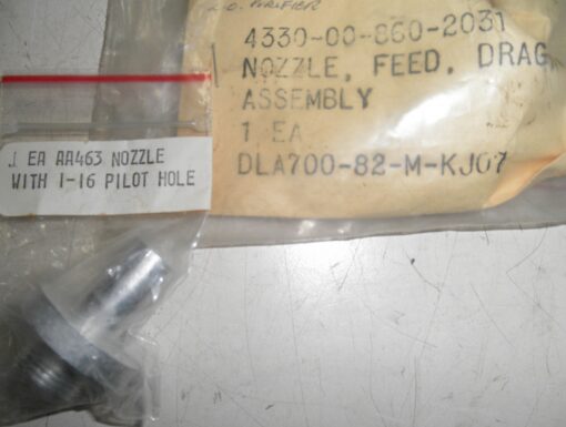 2910-00-860-2031 Nozzle; Feed; Drag Assembly Alfa Laval AC12189-11 AC12191-11 C6D1