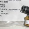 4730-01-572-5350 Elbow; Quick Disconnect 3536420 KV2L07-36S DOT Fitting; Male Elbow 1/4"x 3/8" NPT WCD6L