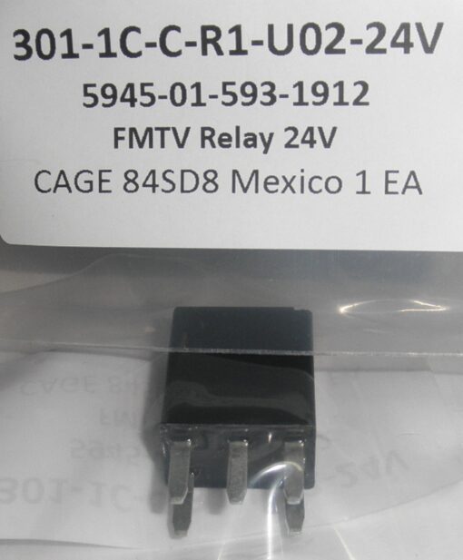 5945-01-593-1912 24V FMTV Relay; Solid State 301-1C-R1-U02-24V L1C5A